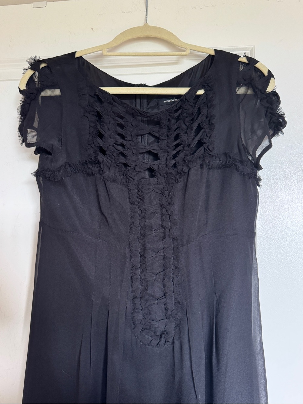 Nanette Lepore Silk Chiffon Romantic Dress 6; fits 4